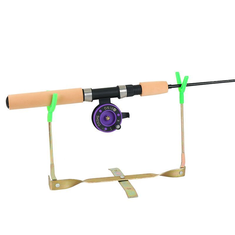 Ice-fishing 75 cm pole + wheel + folding rack